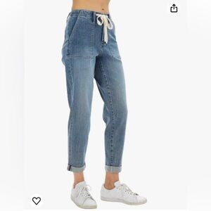 NWT- Judy Blue Size 15 XL US 14 High Waist Pull On Jogger Jeans 88496